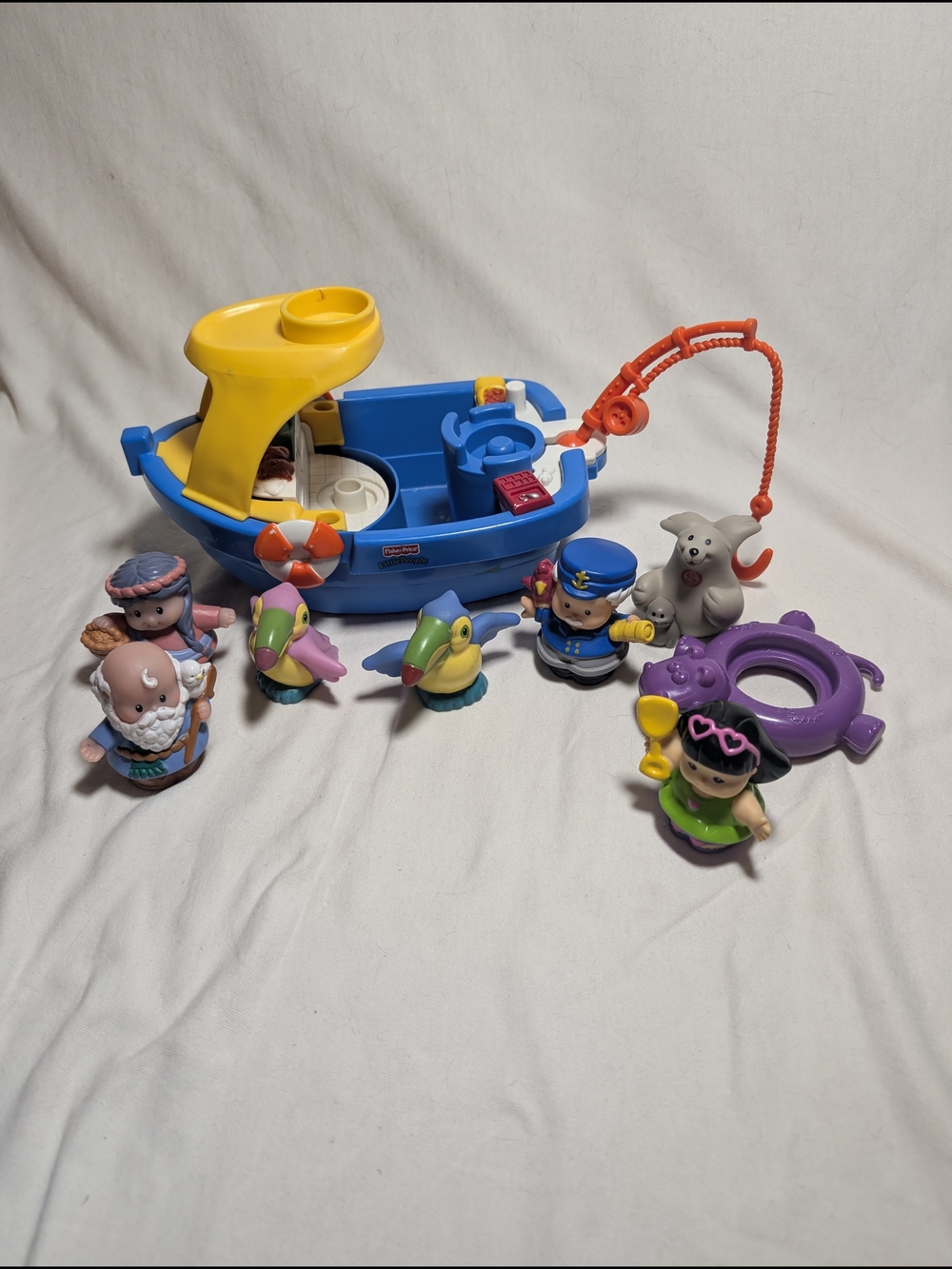 Little People Fishing Boat, People And Animals